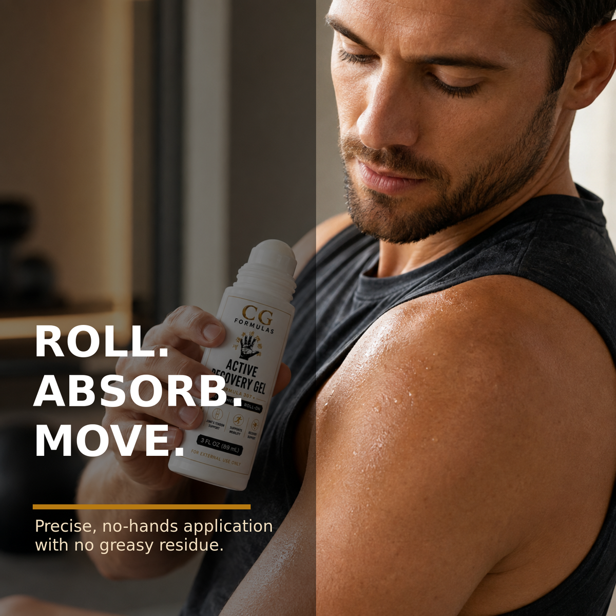 Active Recovery Roll-On Gel for Targeted Body Care